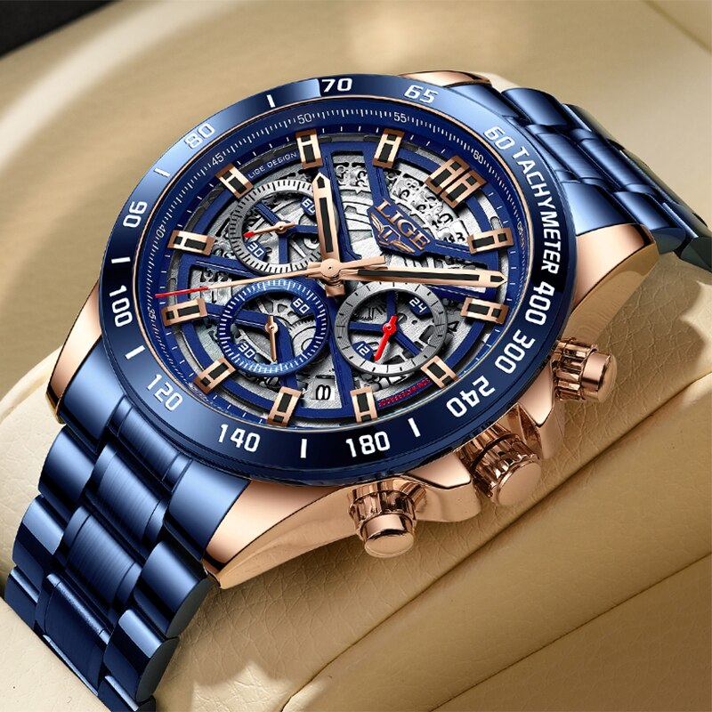 LIGE 2024 New Men Watch Top Br - Luxury Watch Magazine review and price