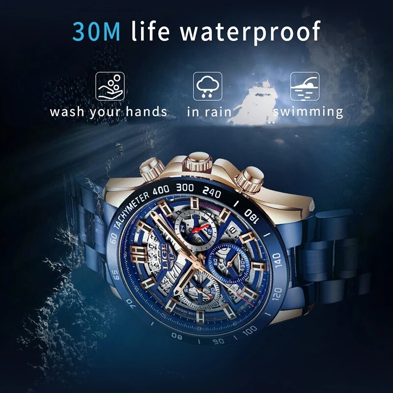 LIGE 2024 New Men Watch Top Br - Luxury Watch Magazine review and price