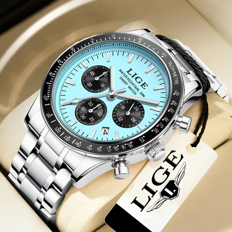 LIGE Top Brand Luxury New Men  - Luxury Watch Magazine review and price